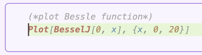 GitHub Copilot ghost text suggestion triggered by a Mathematica comment
